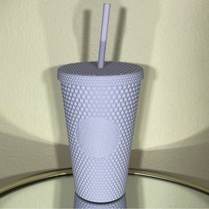 Starbucks 2021 Matte Lilac Purple Lavender Bling Studded Grande Tumbler